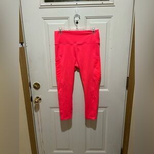 Fabletics hot pink leggings size large